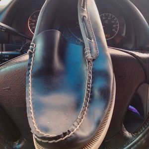 Polo leather slip-ons